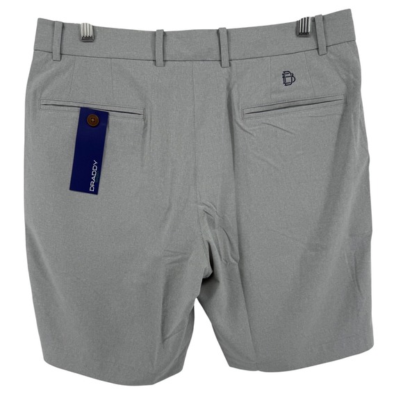 DRADDY Sport Zac Short Grey Heather Men's Size 32 Polyester Golf Shorts NWT - Picture 2 of 5